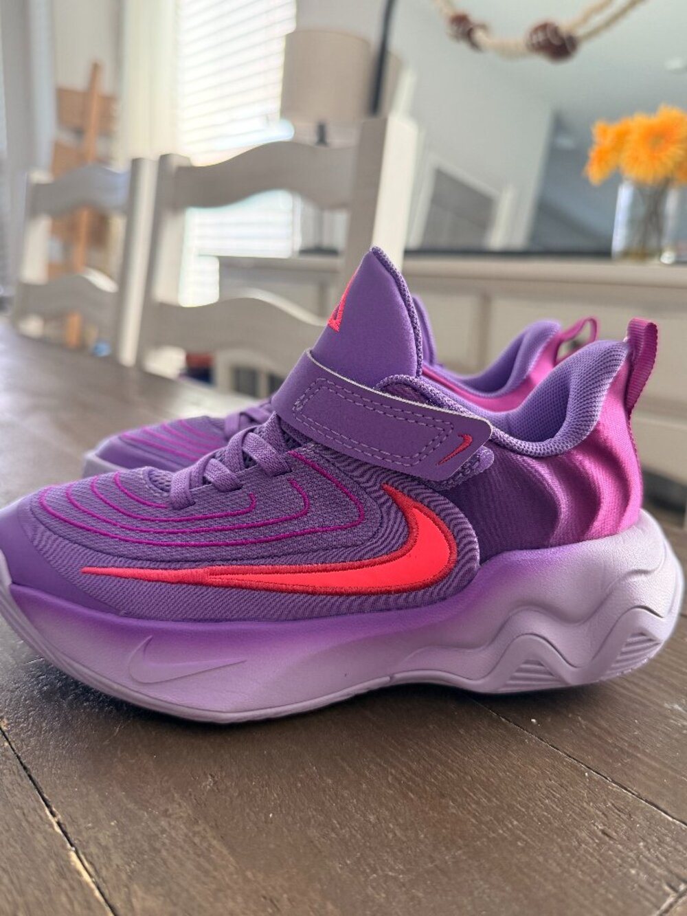 Never Worn Nike Giannis Immortality 4 Black Raspberry Pink - Girls Size 13C